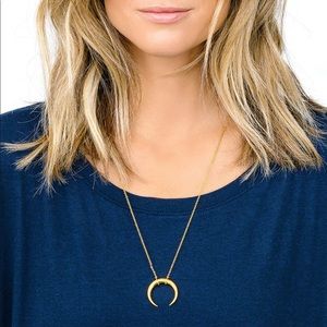 Gorjana Cayne Crescent Pendant Necklace